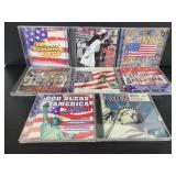 Eight patriotic music CDs