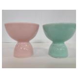 Two vintage egg cups