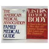 Two hard cover medical guidance novels