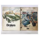 Two vintage paperback vehicle brake novels