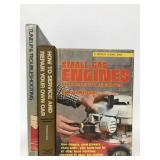 Three books of small engine and car maintenance