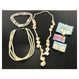 Lot of seashell inspired jewelry