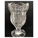 Shannon Crystal hand crafted pedestal vase