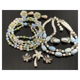 Vintage summer pastel costume jewelry collection