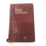 1929 Daily Reminder Journal w/ recipes