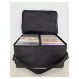 CD organizer case with CDs