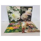 Four gardening and flower books