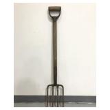 Vintage wooden handle garden rake