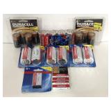 Lot of assorted batteries