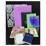 Lot of notebooks journals binders & folders