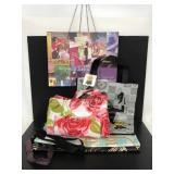 Lot of 5 reusable plastic bags w/ cooler bag