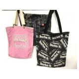 Rue Bourbon, Laguna Beach and other cloth bags