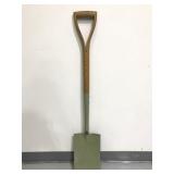 Wooden handle garden shovel