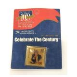 Celebrate the Century collectible stamp pin