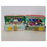 Holly Lites vintage bulbs and mini ornaments