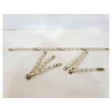Vintage folding yard sticks