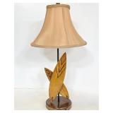 Vintage Danish teak wood lamp