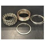 Lot of bangle bracelets
