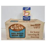 Kerr wide mouth jars w/ Ball mason caps & jars