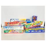 Open and unopened baggies, saran warp, and foil