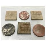 Lot of 6 concrete paving/stepping stones
