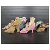 Collection of shoe figurines