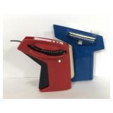 Two DYMO vintage handheld label makers