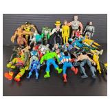 Vintage cartoon character action figures