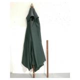 Large green patio table umbrella