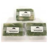 Trio of Cucumber Melon cold pressed soap bars