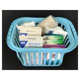 Basket of new/sealed medical bandages