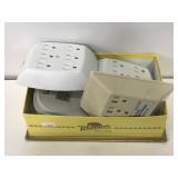 5 pack of multi outlets with voltage protectors