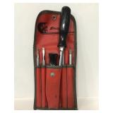 Snap on adjustable screwdriver set w/ case