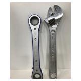 Craftsman crescent wrench and closed end wrench