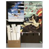 Huge lot airplane & air show posters