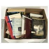Box of assorted religious books