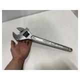 Large 16 inch adjustable wrench