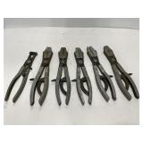 Lot of KD snap ring compression hose pliers