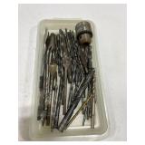 Large lot of assorted size drill bits