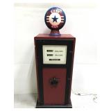 Vintage gas pump replica lighted cabinet