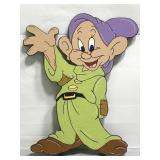 Dopey large painted wood character sign