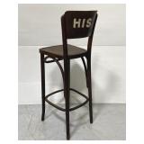 Vintage HIS bentwood ice cream stool