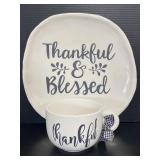 Thankful & Blessed LTD commodities plate & mug