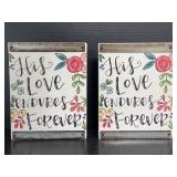 Two new Brownlow Gifts wood block signs