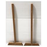 Wooden two-piece sign holder