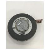 Lufkin white steel vintage 50 foot tape measure