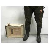 Red ball Adirondack hip boots