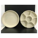 Tupperware snack and dip tray with lid