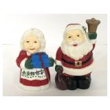 Santa and Mrs. Claus salt and pepper shakers