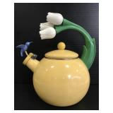 Vintage hummingbird tea pot